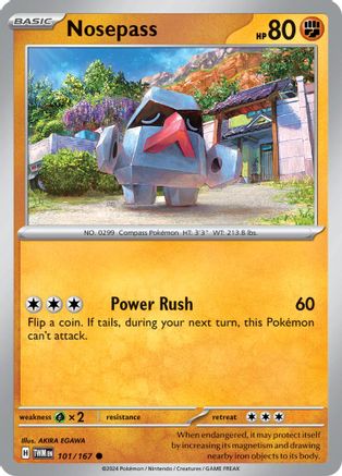Nosepass 101/167 - Common - Reverse Holofoil