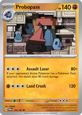 Probopass 102/167 - Uncommon - Reverse Holofoil