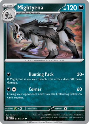Mightyena 114/167 - Uncommon - Reverse Holofoil