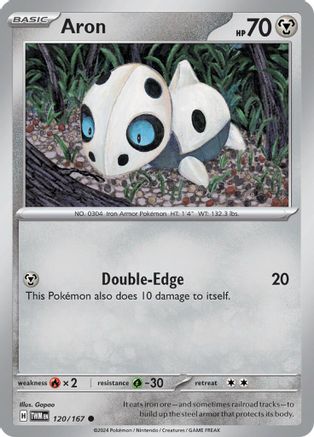 Aron 120/167 - Common - Reverse Holofoil