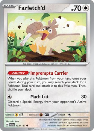 Farfetch'd 132/167 - Common - Reverse Holofoil