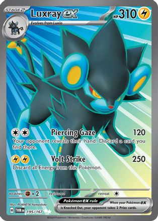 Luxray ex 195/167 - Ultra Rare - Holofoil