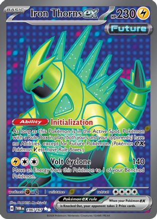 Iron Thorns ex 196/167 - Ultra Rare - Holofoil