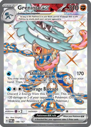 Greninja ex 198/167 - Ultra Rare - Holofoil