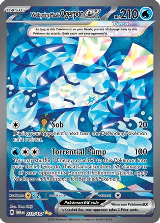 Wellspring Mask Ogerpon ex 213/167 - Special Illustration Rare - Holofoil
