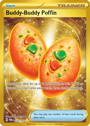 Buddy-Buddy Poffin 223/167 - Hyper Rare - Holofoil