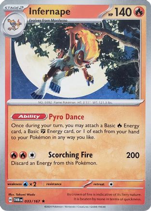 Infernape 033/167 - Rare