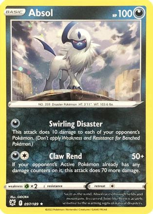 Absol 097/189 - Rare - Holofoil