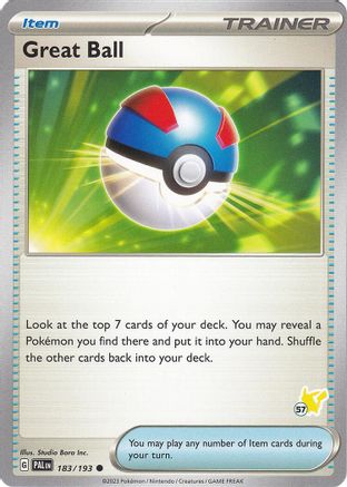 Great Ball - Pikachu 57 183 - Common