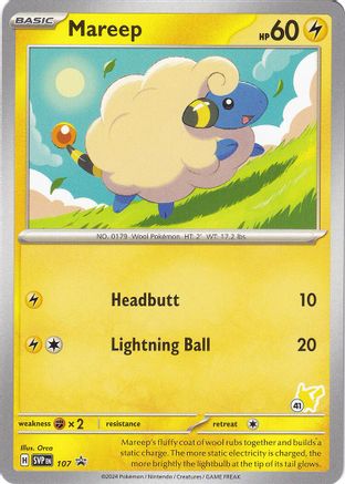 Mareep - Pikachu 41 107 - Promo