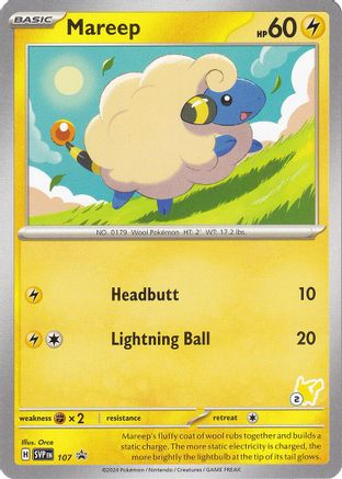 Mareep - Pikachu 2 107 - Promo