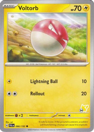 Voltorb - Pikachu 34 066 - Common