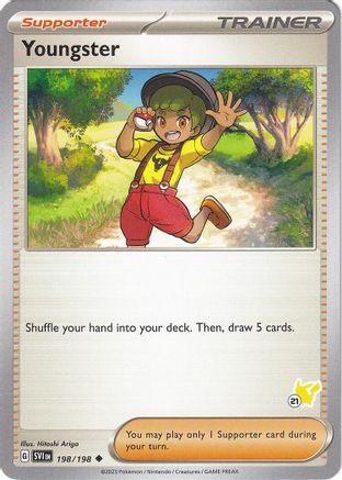 Youngster - Pikachu 21 198 - Uncommon