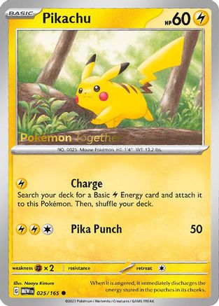 Pikachu 025/165 - Promo