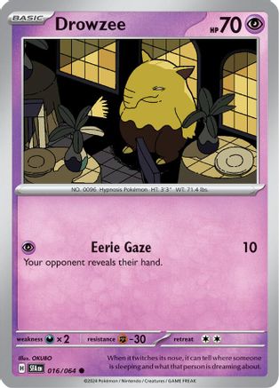 Drowzee 016/064 - Common - Reverse Holofoil