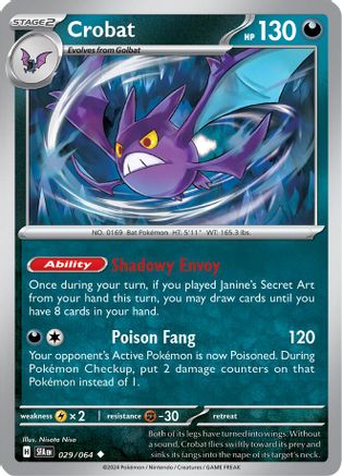 Crobat 029/064 - Uncommon - Reverse Holofoil