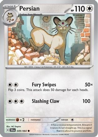 Persian 049/064 - Common - Reverse Holofoil