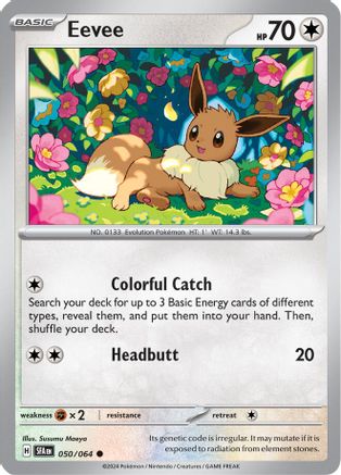 Eevee 050/064 - Common - Reverse Holofoil