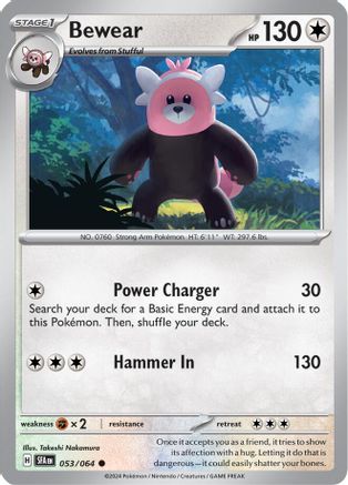 Bewear 053/064 - Common - Reverse Holofoil