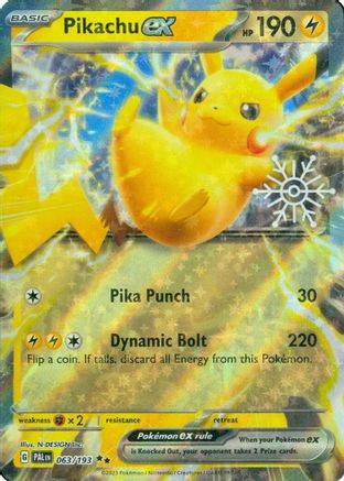 Pikachu ex (Holiday Calendar) 063/193 - Double Rare - Holofoil