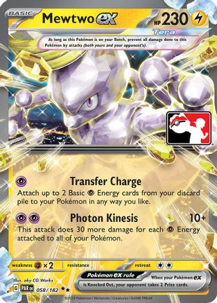 Mewtwo ex 058/182 - Double Rare - Holofoil