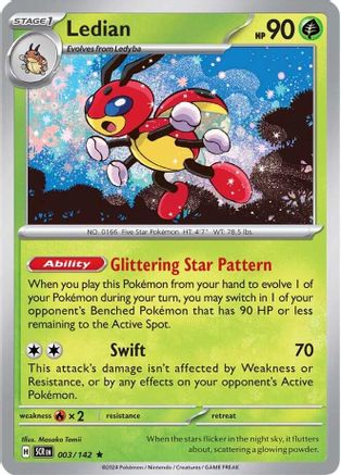 Ledian 003/142 - Rare - Reverse Holofoil