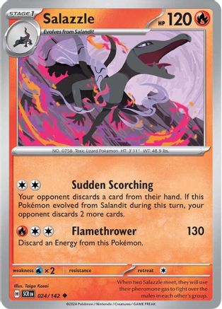 Salazzle 024/142 - Uncommon - Reverse Holofoil