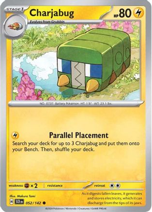 Charjabug 052/142 - Common - Reverse Holofoil