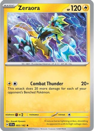 Zeraora 055/142 - Rare - Reverse Holofoil