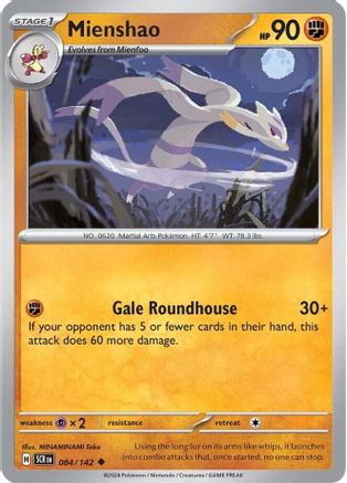 Mienshao 084/142 - Uncommon - Reverse Holofoil
