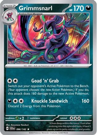 Grimmsnarl 096/142 - Rare - Holofoil