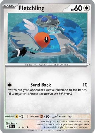 Fletchling 121/142 - Common - Reverse Holofoil
