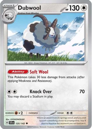 Dubwool 125/142 - Uncommon - Reverse Holofoil