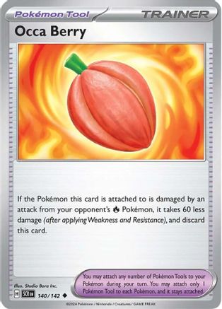 Occa Berry 140/142 - Uncommon - Reverse Holofoil