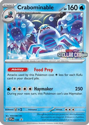 Crabominable 134/142 - Promo - Holofoil