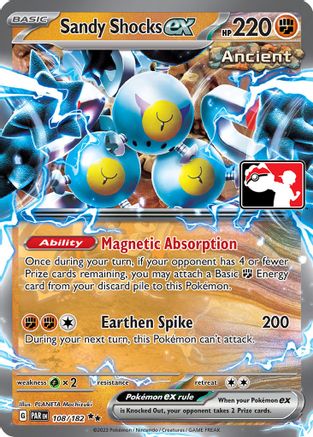 Sandy Shocks ex - 108/182/182 - Double Rare - Holofoil