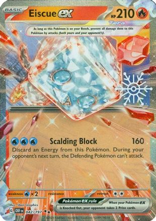 Eiscue ex (Holiday Calendar) 042/197 - Double Rare - Holofoil