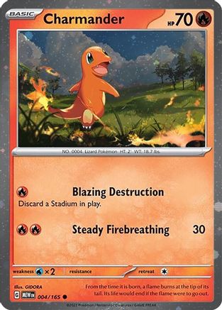 Charmander 004/165 - Promo - Holofoil