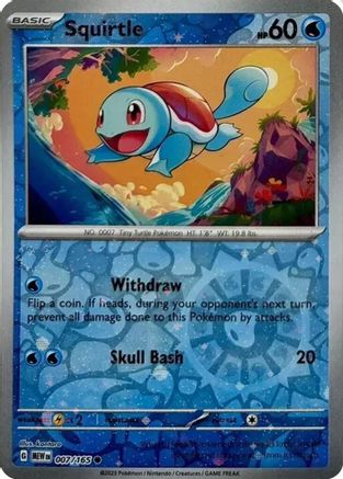 Squirtle 007/165 - Common - Holofoil