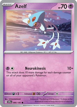 Azelf 080/191 - Common - Reverse Holofoil