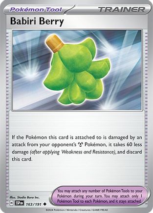 Babiri Berry 163/191 - Uncommon - Reverse Holofoil