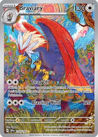 Braviary 214/191 - Illustration Rare - Holofoil