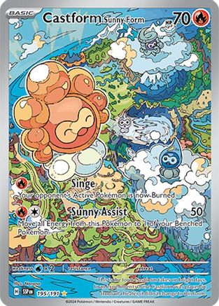 Castform Sunny Form 195/191 - Illustration Rare - Holofoil