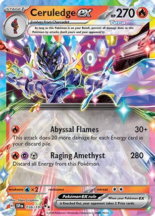 Ceruledge ex 036/191 - Double Rare - Holofoil