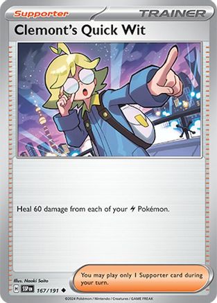 Clemont's Quick Wit 167/191 - Uncommon