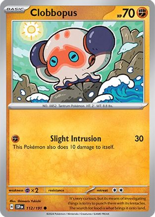 Clobbopus 112/191 - Common - Reverse Holofoil