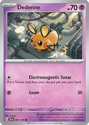 Dedenne 087/191 - Common - Reverse Holofoil