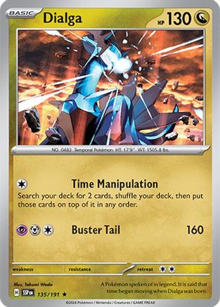 Dialga 135/191 - Rare - Reverse Holofoil