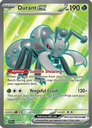 Durant ex 215/191 - Ultra Rare - Holofoil