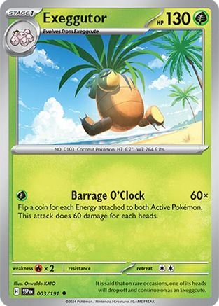 Exeggutor 003/191 - Uncommon - Reverse Holofoil